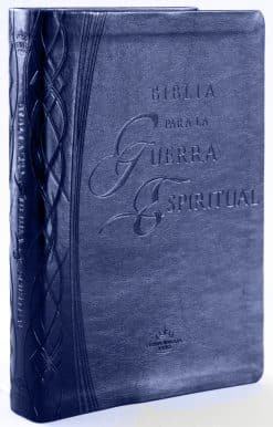 RVR 1960 Biblia para la guerra espiritual azul / Spiritual Warfare Bible, Blue I mitation Leather