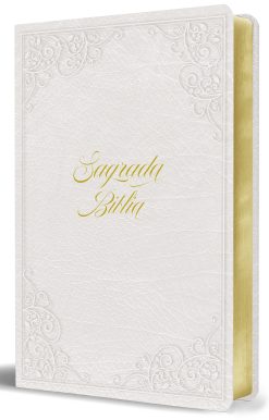 Biblia Católica: Letra grande. Símil piel blanca: boda, quinceañera, primera com u nión / Catholic Leathersoft White Bible: Bride, Quinceanera, First Commun