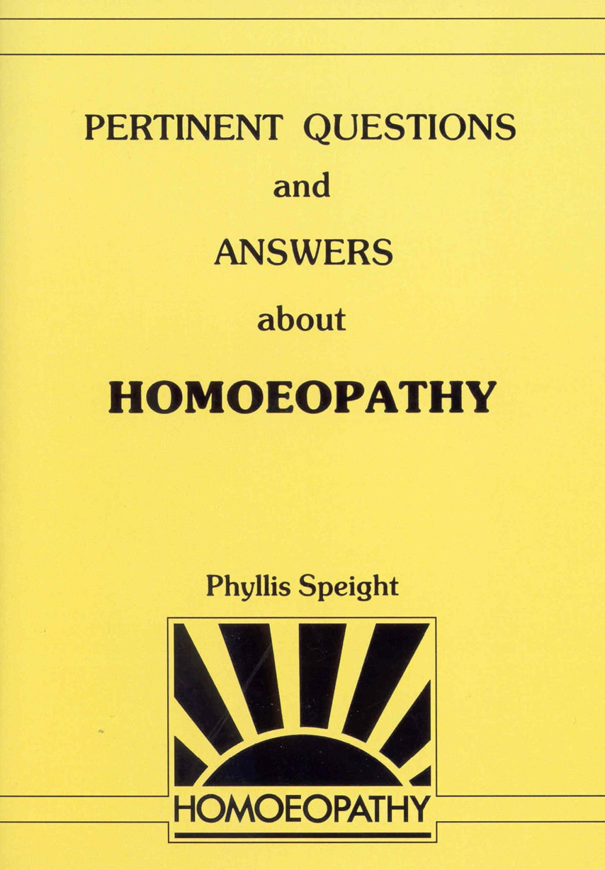 LEAD Technologies Inc. V1.01 Pertinent Questions And Answers About Homoeopathy