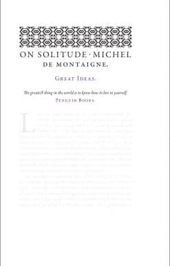 On Solitude