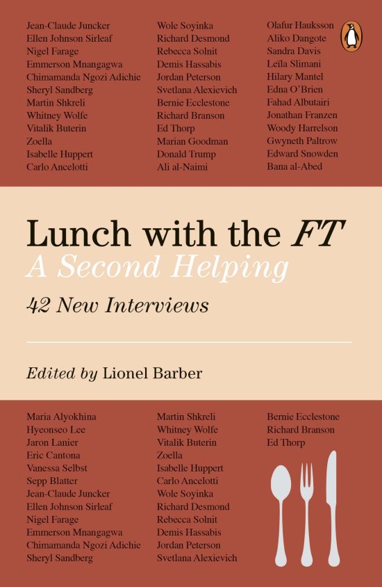 Lunch with the FT: A Second Helping