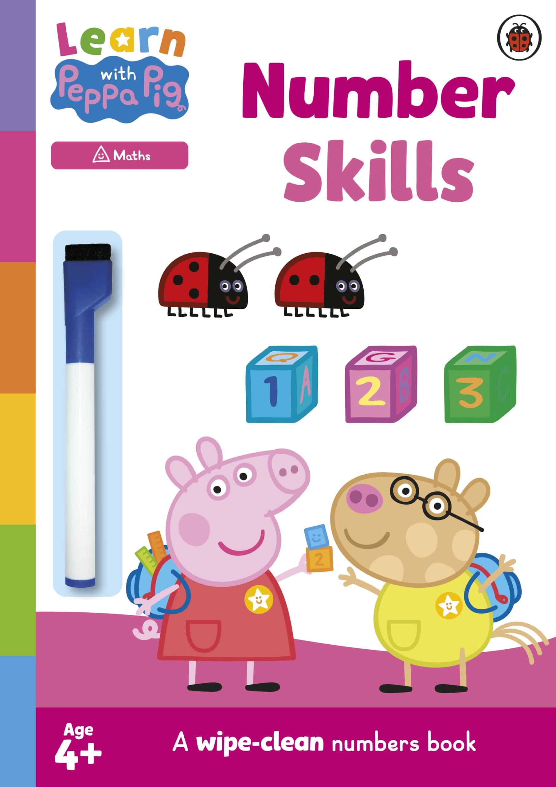 9780241601792 Learn with Peppa: Number Skills: A wipe-clean numbers book