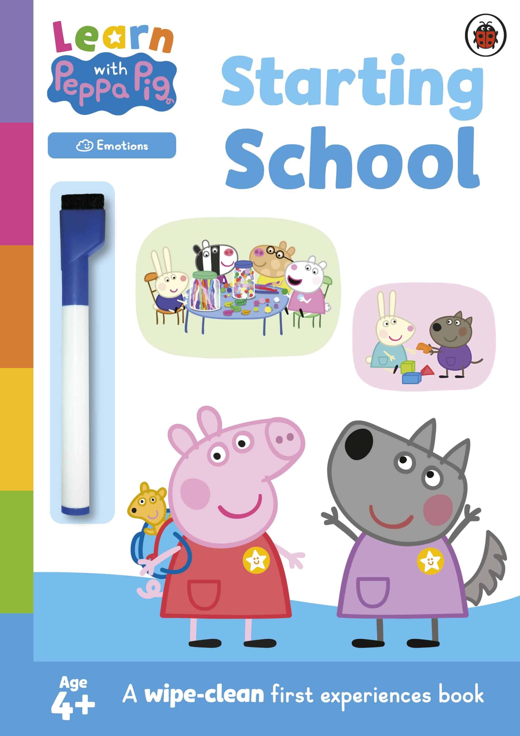 9780241645635 Learn with Peppa: Starting School wipe-clean activity book