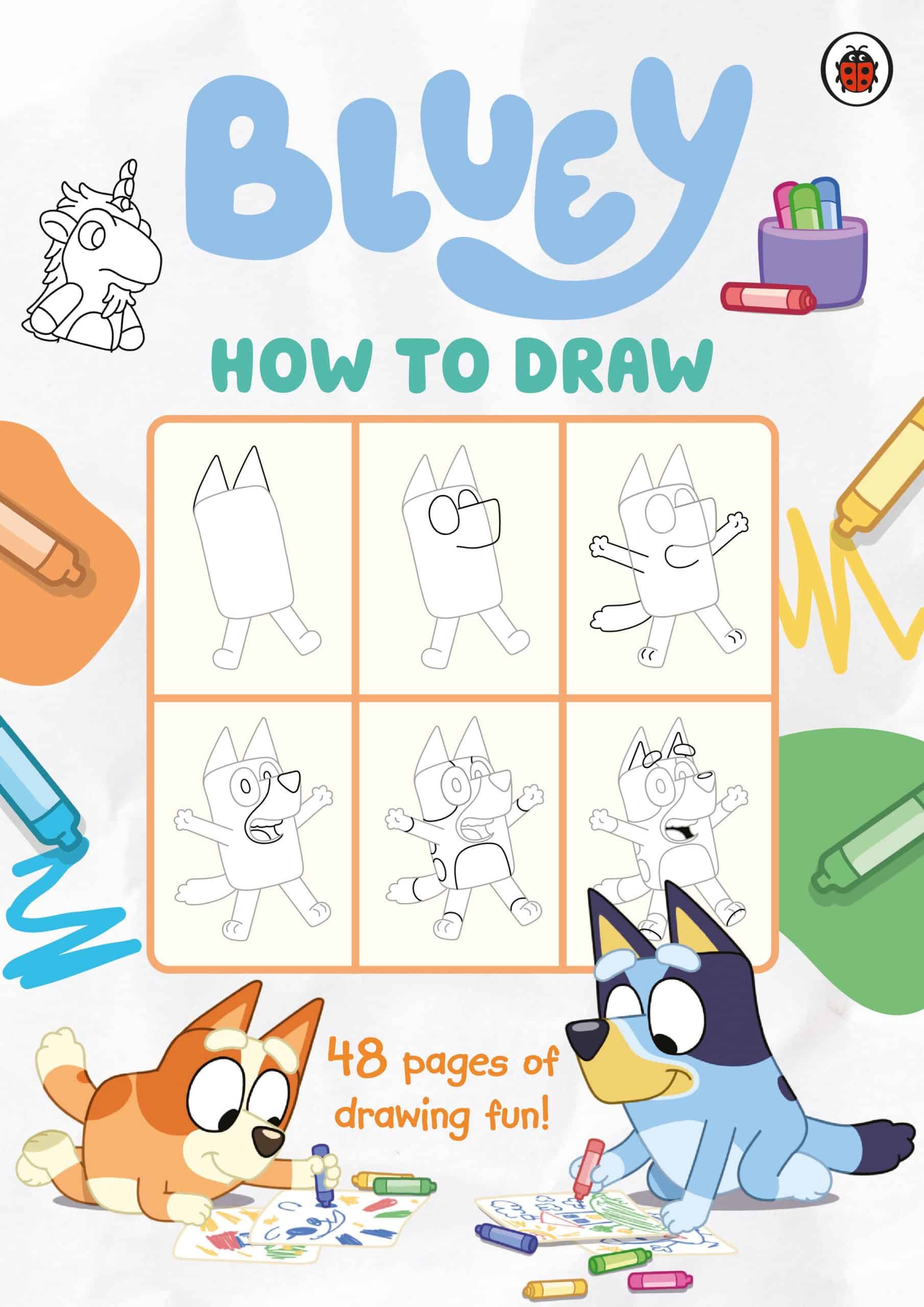 9780241675359 Bluey: How to Draw