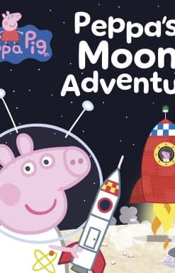 It’s an exciting day for Peppa and the children at playgroup when Astronaut Grampy Rabbit arrives. They can’t wait to hear all about his new mission to fly round the moon.What happens when the children are invited to take part in a special space-training mission of their own? Climb aboard the rocket with Peppa and the other space-training astronauts for an out-of-this world adventure!Enjoy this Peppa Pig picture storybook with your little space cadets in-the-making!Peppa loves Moon Adventures! Everyone loves Moon Adventures!Don’t miss these other brilliant Peppa books:Peppa Pig: Daddy Pig’s Favourite Things StorybookPeppa Pig: Peppa’s Adventure Holiday Touch-and-Feel BookPeppa Pig: Peppa’s First Day at School Lift-the-Flap BookPeppa Pig is a 4-time BAFTA award-winning preschool animation shown in the UK daily on Channel Five’s Milkshake and Nick Jnr. Peppa is a loveable, cheeky little piggy whose days are filled with action packed activities. Along with her family and friends, Peppa learns and plays and has lots of fun. Join Peppa and her family on their funny, action-packed, everyday adventures in this collection of activity, story and novelty books.