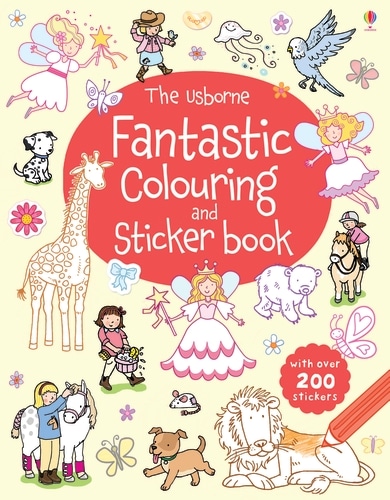Usborne Fantastic Colouring and Sticker Book