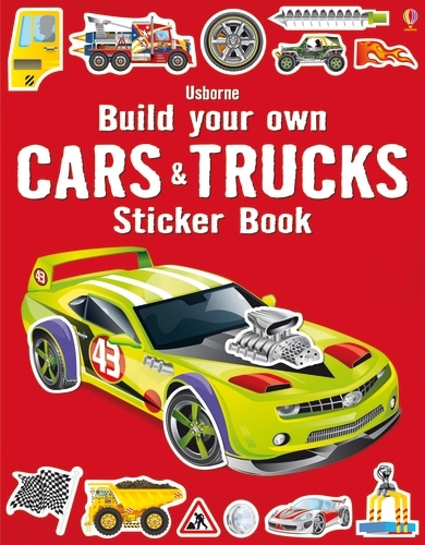 Build Your Own Cars and Trucks Sticker Book