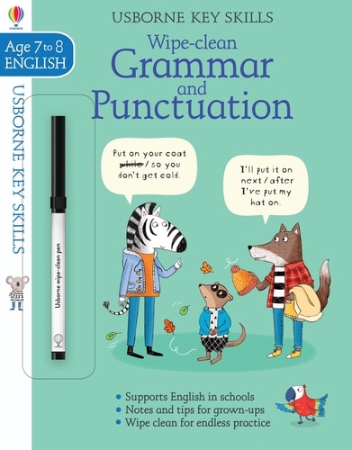 9781474922388 Wipe-clean Grammar & Punctuation 7-8