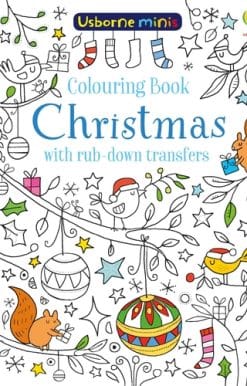 Colouring Book Christmas with rub-down transfers