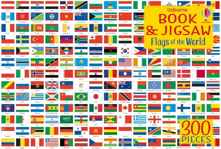 9781474988872 Usborne Book and Jigsaw Flags of the World
