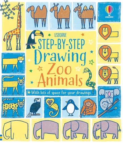9781474989787 Step-by-step Drawing Zoo Animals