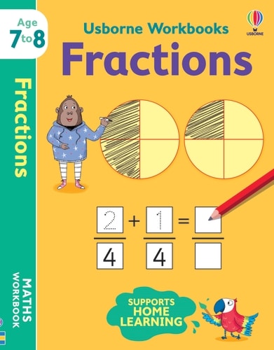 9781474994491 Usborne Workbooks Fractions 7-8