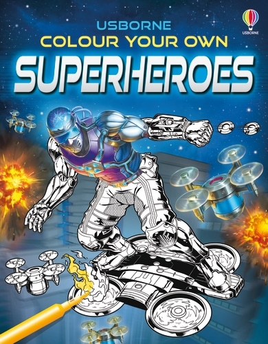9781801315852 Colour Your Own Superheroes