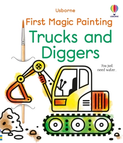 9781803701080 First Magic Painting Trucks and Diggers