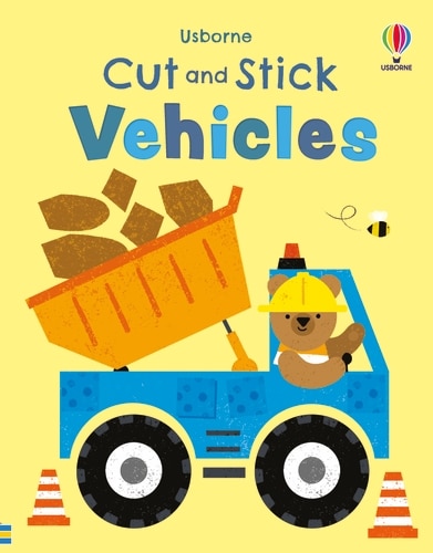9781805077138 Cut and Stick Vehicles