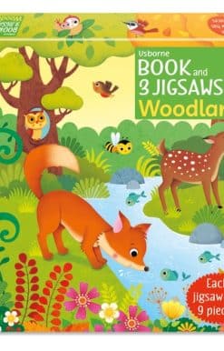 Usborne Book and 3 Jigsaws: Woodland