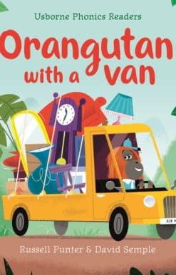 Orangutan with a van