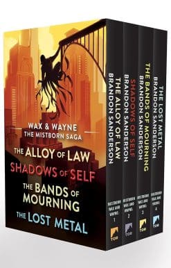 Wax and Wayne, The Mistborn Saga Boxed Set: Alloy of Law, Shadows of Self, Bands of Mourning, and The Lost Metal